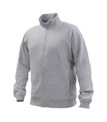 POLERON FULL ZIP UNISEX M/LARGA 65% POLY 35% ALG