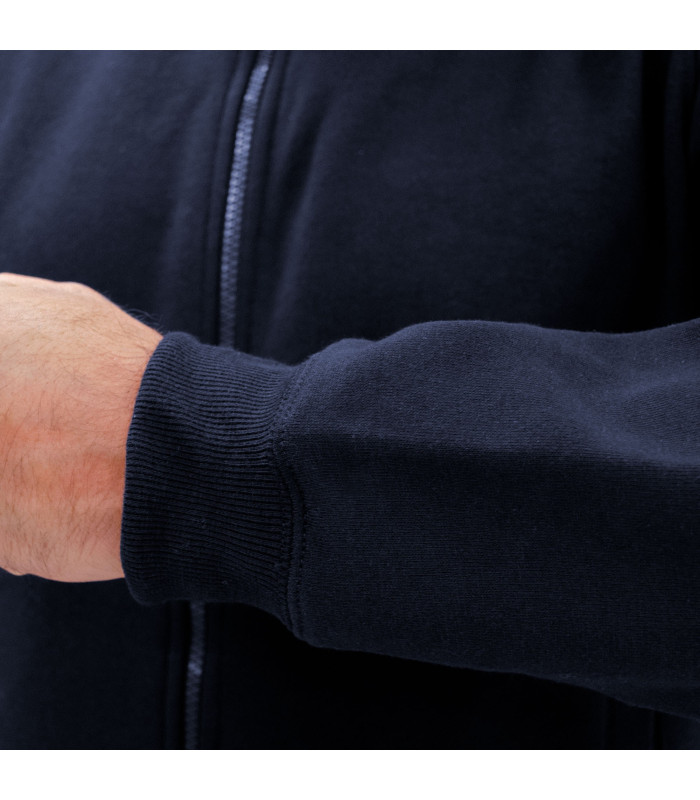 POLERON FULL ZIP UNISEX M/LARGA 65% POLY 35% ALG