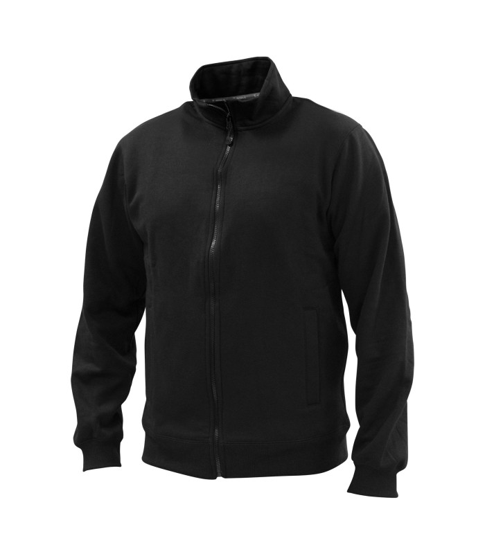 POLERON FULL ZIP UNISEX M/LARGA 65% POLY 35% ALG