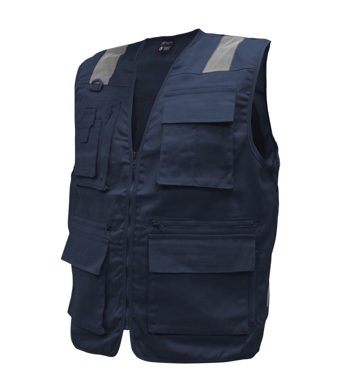 CHALECO GEOLOGO GABARDINA PRACTICAL LINE UNISEX S/MANGA