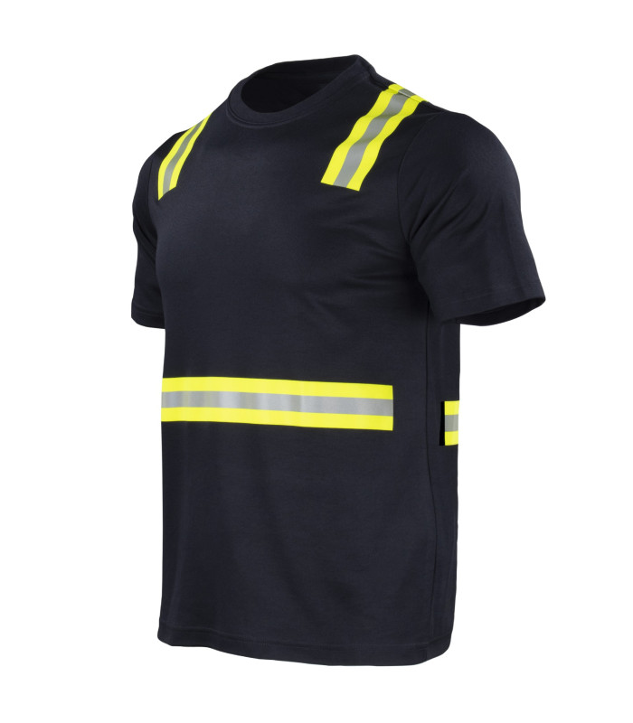 POLERA HIBRIDA DUAL HI VIS HOMBRE M/CORTA
