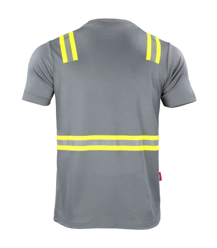 POLERA HIBRIDA DUAL HI VIS HOMBRE M/CORTA