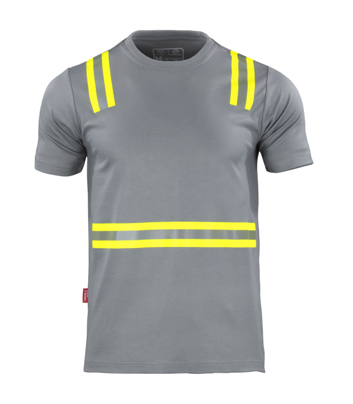POLERA HIBRIDA DUAL HI VIS HOMBRE M/CORTA