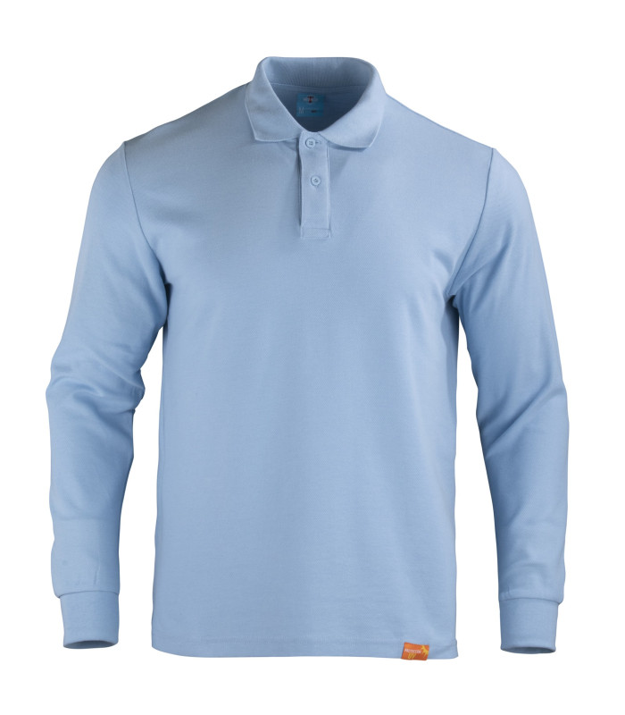 POLERA POLO M/L HOMBRE 80% ALG 20% POLY