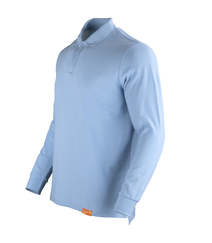 POLERA POLO M/L HOMBRE 80% ALG 20% POLY