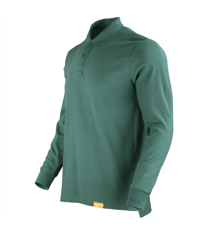 POLERA POLO M/L HOMBRE 80% ALG 20% POLY