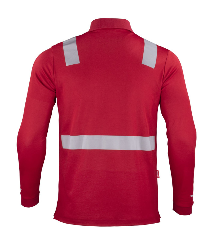 POLERA POLO HIBRIDA C/REFLECTIVA  M/LARGA
