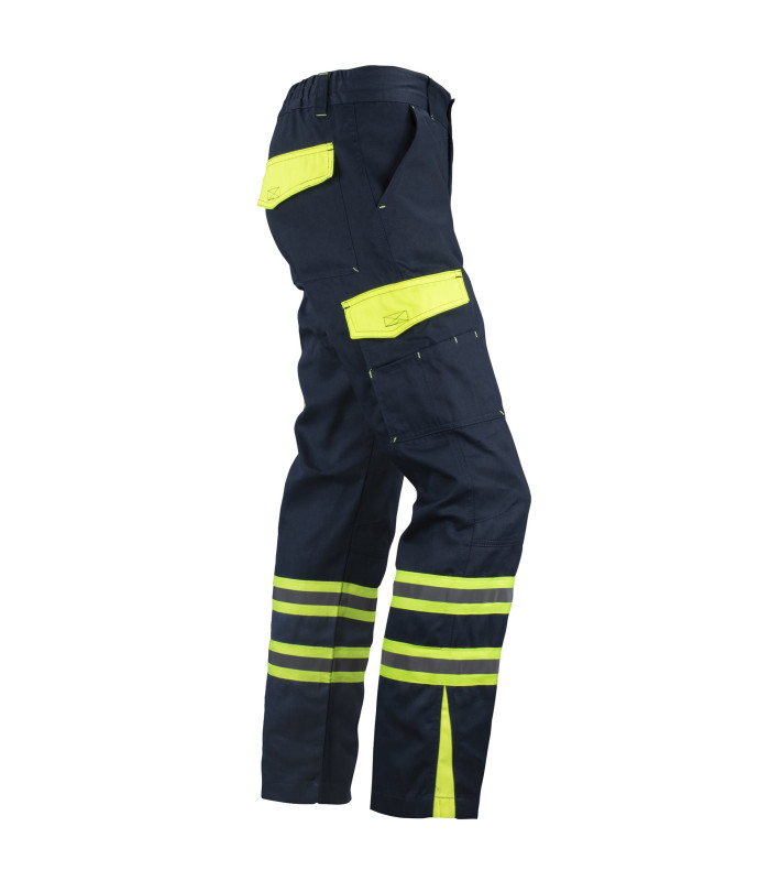 PANTALON CARGO GABARDINA BICOLOR C/CINTA DÍA NOCHE HI-VIS LINE