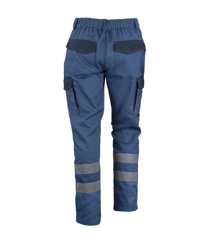PANTALON CARGO GABARDINA BICOLOR C/CINTA PRACTICAL LINE