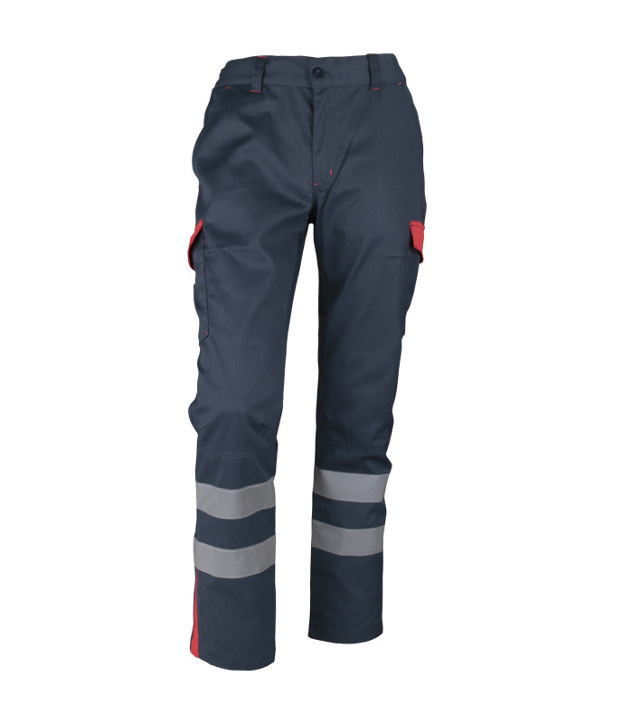 PANTALON CARGO GABARDINA BICOLOR C/CINTA PRACTICAL LINE