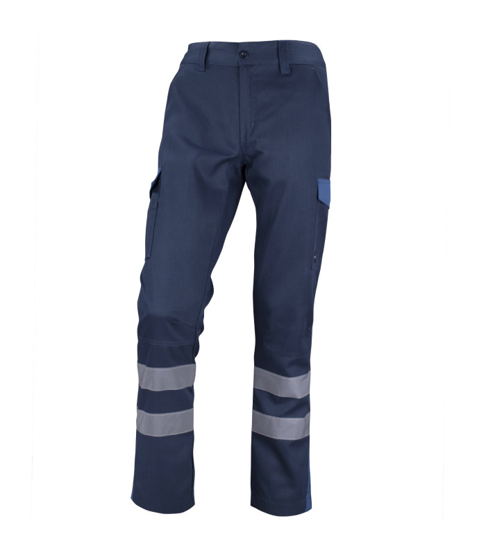 PANTALON CARGO GABARDINA BICOLOR C/CINTA PRACTICAL LINE