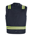 CHALECO GEOLOGO GABARDINA DUAL HI VIS CON CINTA DIA Y NOCHE