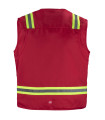 CHALECO GEOLOGO GABARDINA DUAL HI VIS CON CINTA DIA Y NOCHE