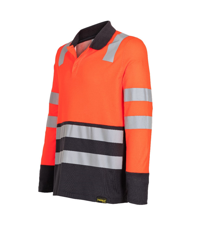 POLERA POLO ALTA VISIBILIDAD BI COLOR M/L HOMBRE
