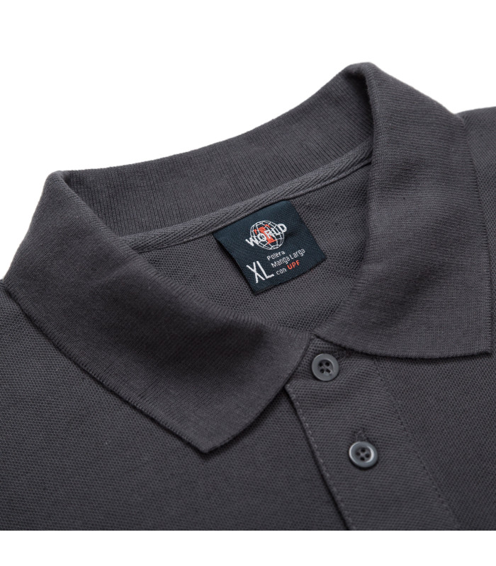 POLERA POLO M/L HOMBRE 60% ALG 40% POLY