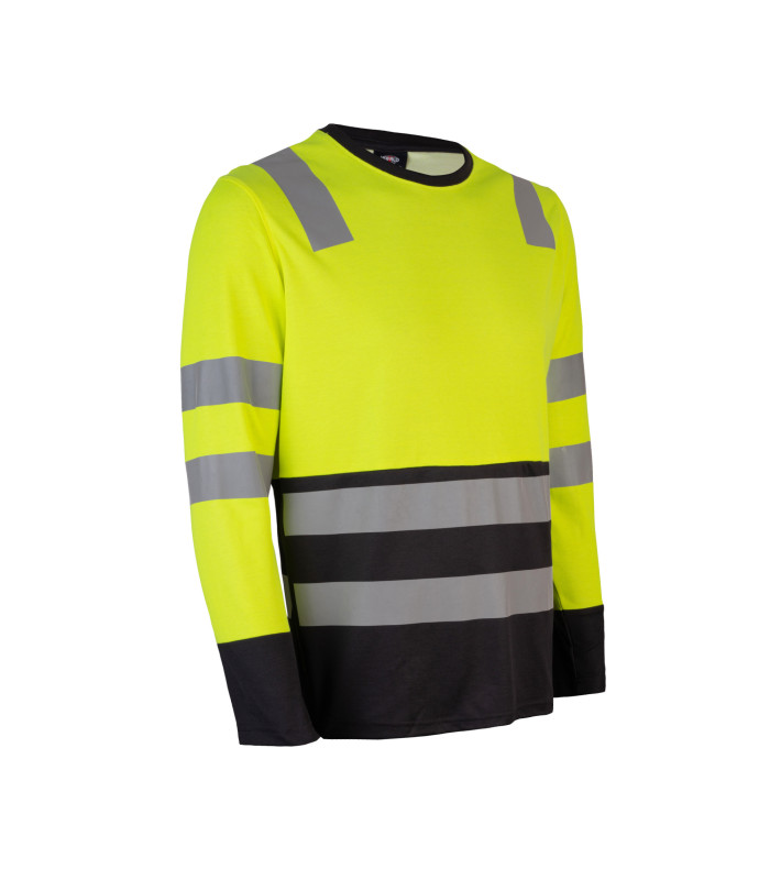POLERA HIBRIDA HI VIS BI COLOR  M/LARGA
