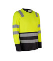 POLERA HIBRIDA HI VIS BI COLOR  M/LARGA