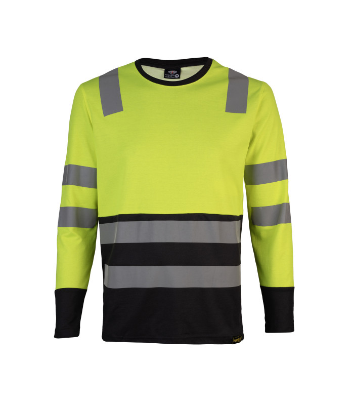 POLERA HIBRIDA HI VIS BI COLOR  M/LARGA