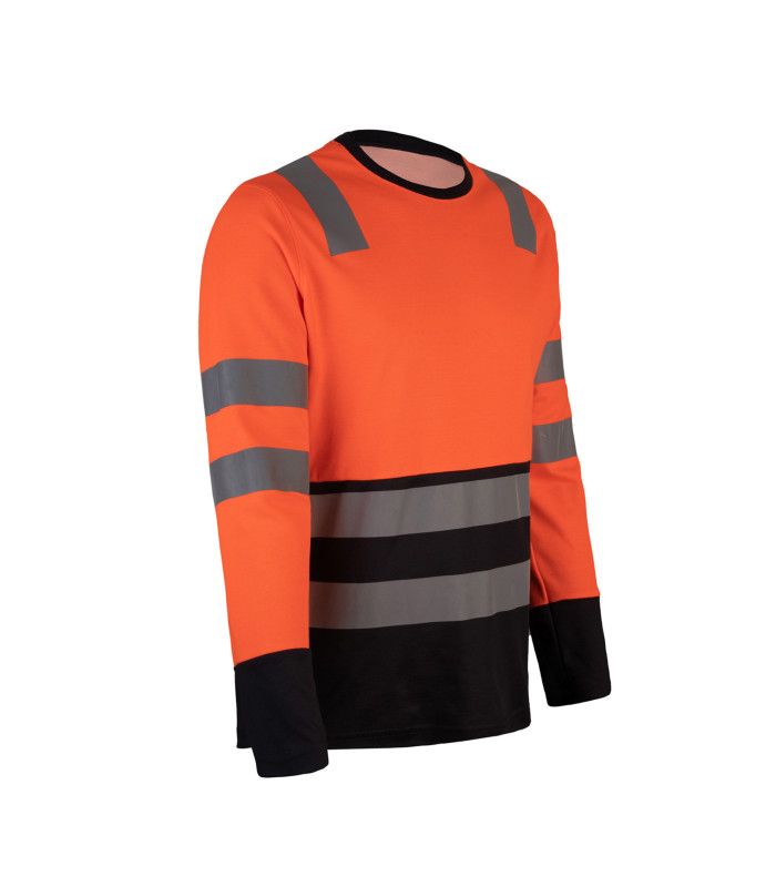 POLERA HIBRIDA HI VIS BI COLOR  M/LARGA
