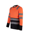 POLERA HIBRIDA HI VIS BI COLOR  M/LARGA