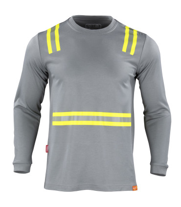 POLERA HIBRIDA DUAL HI VIS HOMBRE M/LARGA