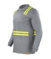 POLERA HIBRIDA DUAL HI VIS HOMBRE M/LARGA