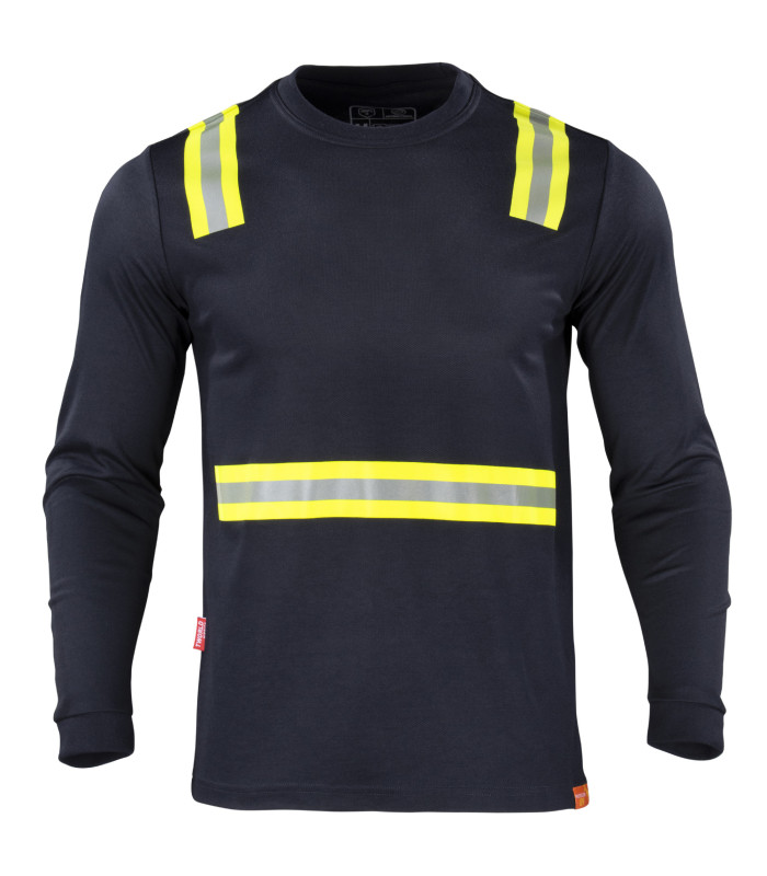 POLERA HIBRIDA DUAL HI VIS HOMBRE M/LARGA