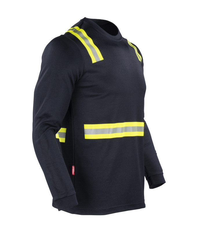 POLERA HIBRIDA DUAL HI VIS HOMBRE M/LARGA