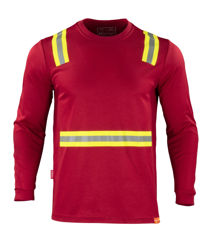 POLERA HIBRIDA DUAL HI VIS HOMBRE M/LARGA
