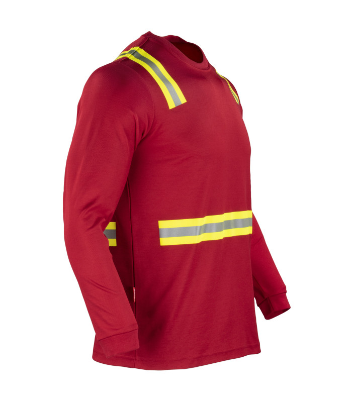 POLERA HIBRIDA DUAL HI VIS HOMBRE M/LARGA