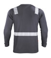 POLERA HIBRIDA C/REFLECTIVA  M/LARGA 60% ALG 40%