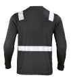 POLERA HIBRIDA C/REFLECTIVA  M/LARGA 60% ALG 40%