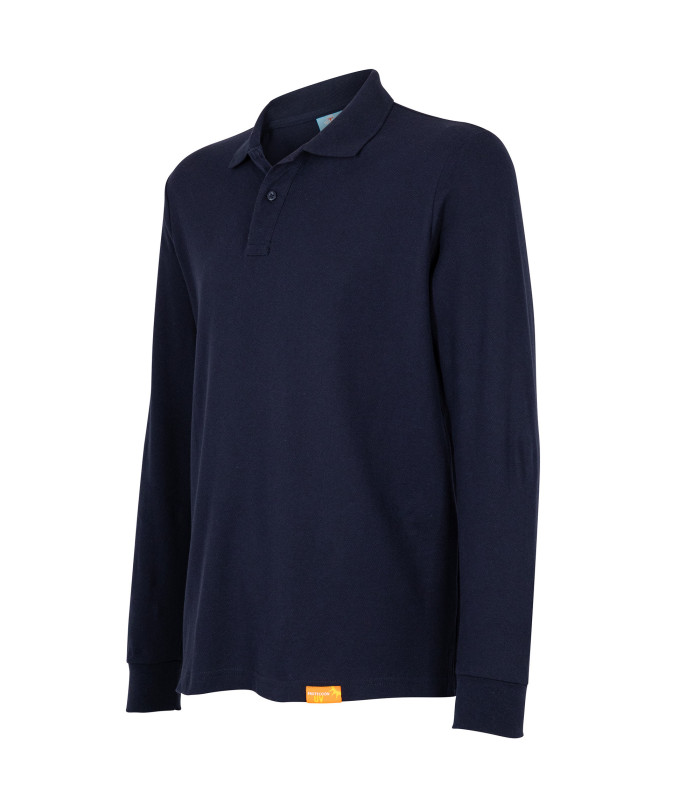 POLERA POLO M/L HOMBRE 80% ALG 20% POLY