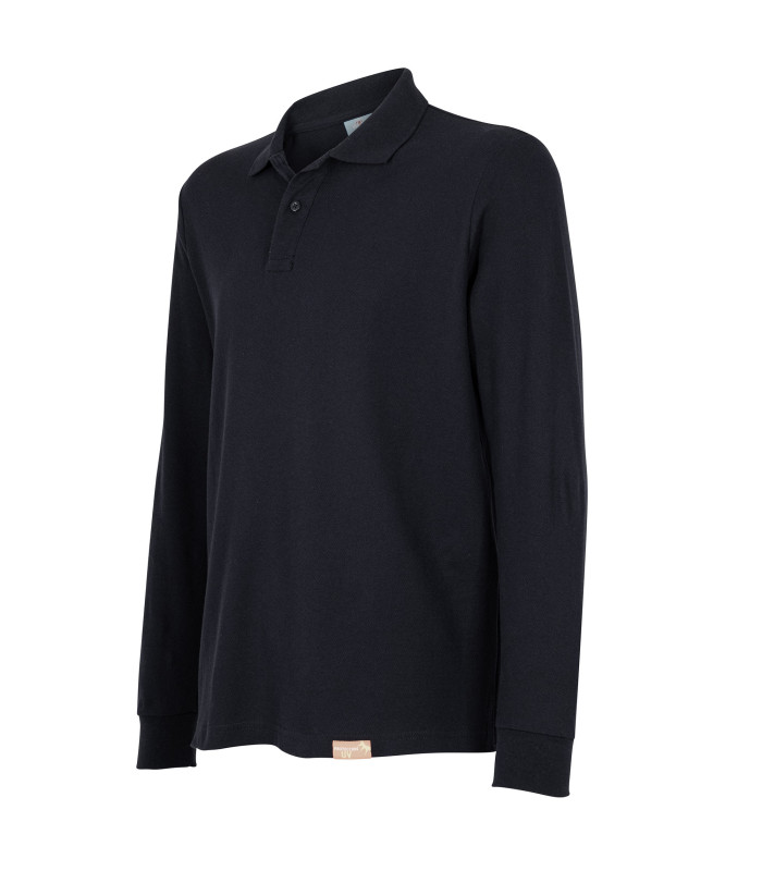 POLERA POLO M/L HOMBRE 80% ALG 20% POLY