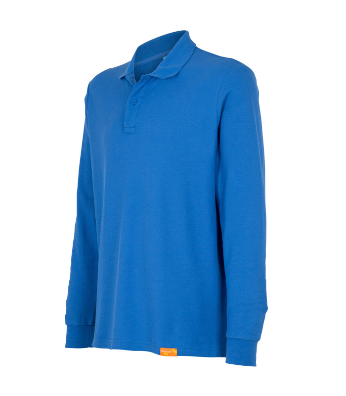 POLERA POLO M/L HOMBRE 80% ALG 20% POLY