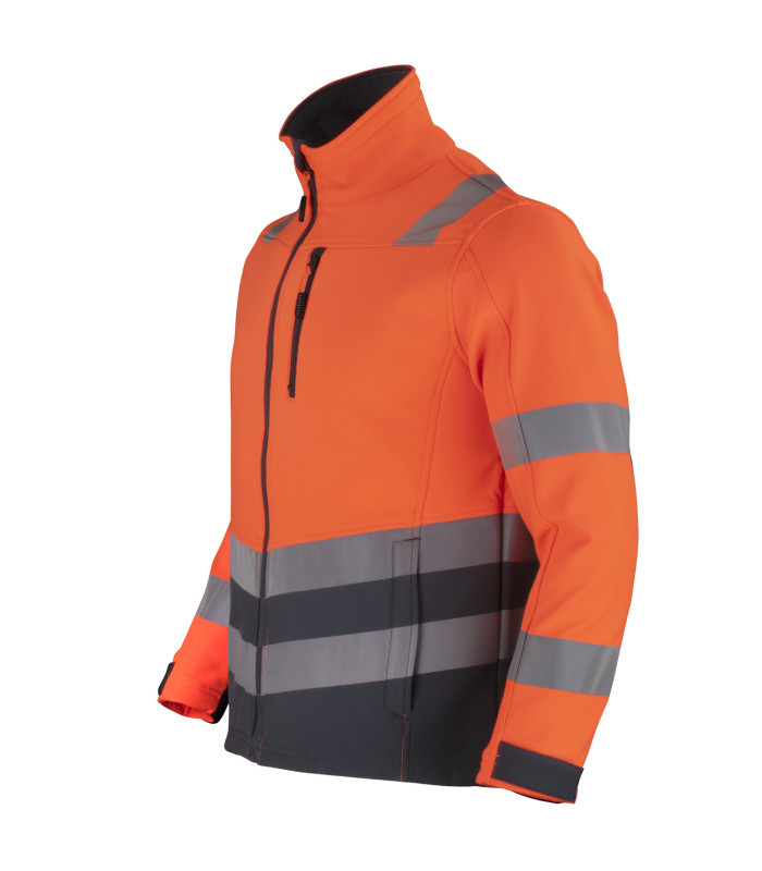 Chaqueta Softshell Alta Visibilidad Hombre Clase 2