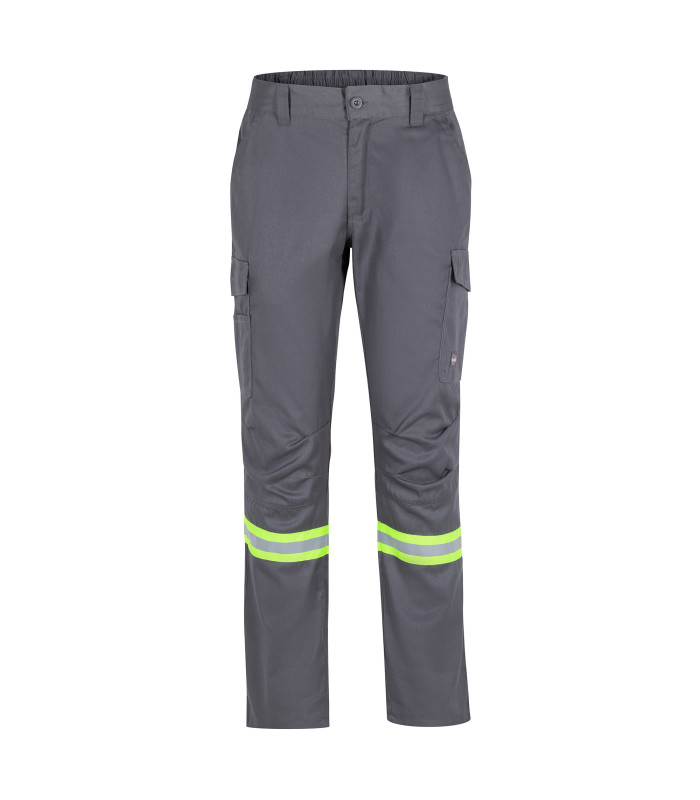 PANTALON GABARDINA DUAL HI VIS CON CINTA DIA Y NOCHE