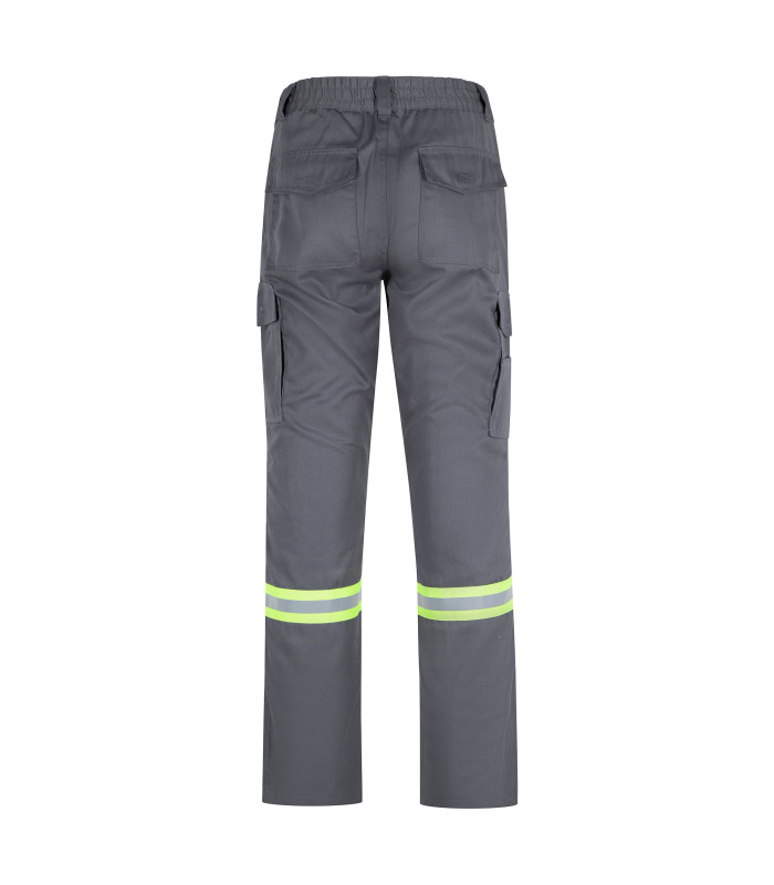 PANTALON GABARDINA DUAL HI VIS CON CINTA DIA Y NOCHE