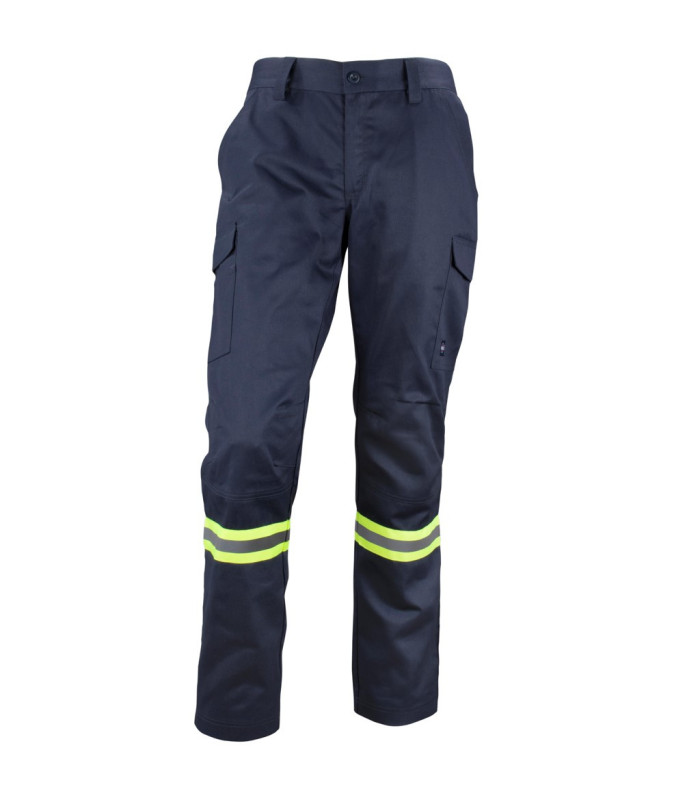 PANTALON GABARDINA DUAL HI VIS CON CINTA DIA Y NOCHE