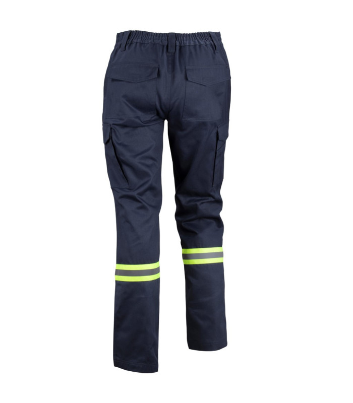 PANTALON GABARDINA DUAL HI VIS CON CINTA DIA Y NOCHE