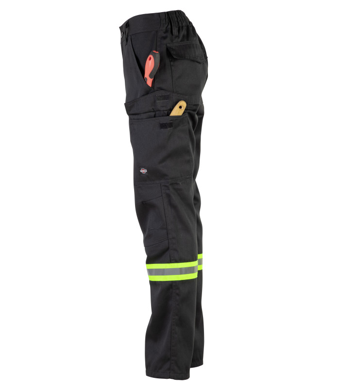 Pantalón Gabardina Dual Hi-Vis con Cinta día y noche hombre