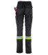 Pantalón Gabardina Dual Hi-Vis con Cinta día y noche hombre