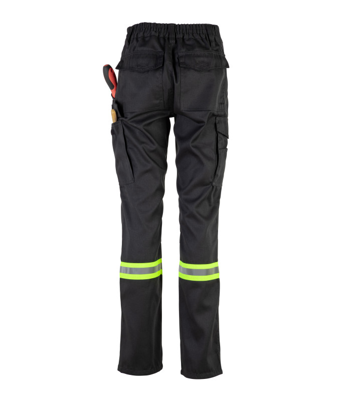 PANTALON GABARDINA DUAL HI VIS CON CINTA DIA Y NOCHE