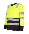 POLERA HIBRIDA HI VIS BI COLOR  M/LARGA