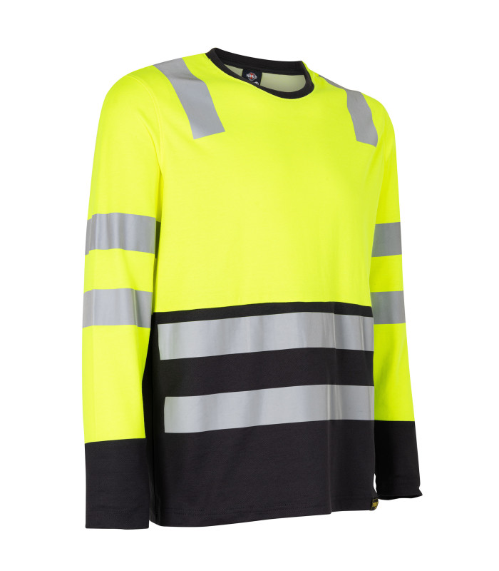 POLERA HIBRIDA HI VIS BI COLOR  M/LARGA