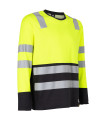 POLERA HIBRIDA HI VIS BI COLOR  M/LARGA