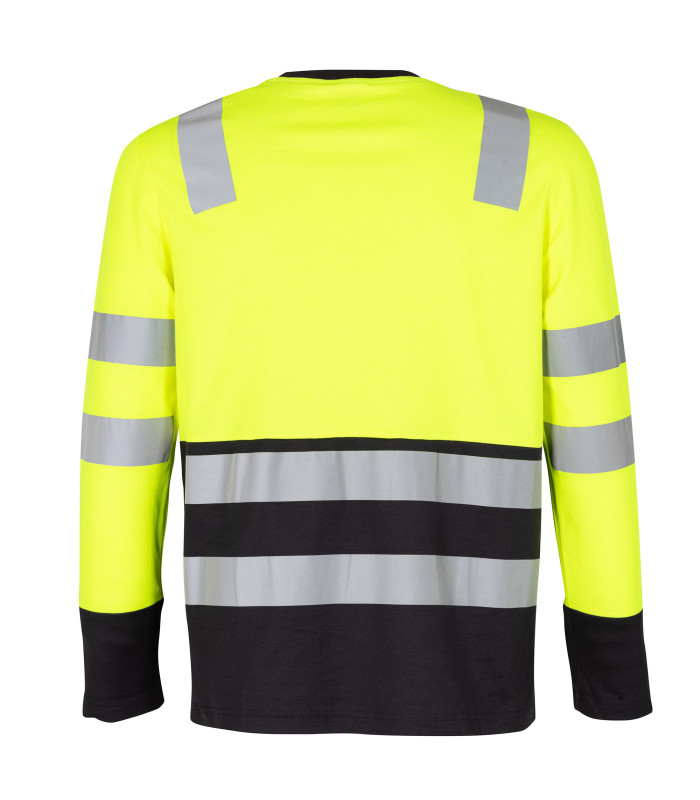POLERA HIBRIDA HI VIS BI COLOR  M/LARGA