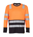 POLERA HIBRIDA HI VIS BI COLOR  M/LARGA