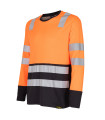 POLERA HIBRIDA HI VIS BI COLOR  M/LARGA