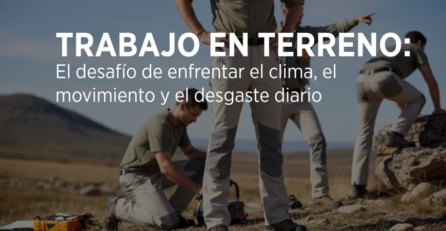 Trabajo en terreno: el desafío de enfrentar el clima, el movimiento y el desgaste diario